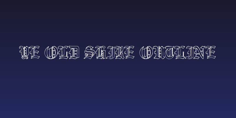 Ye Old Shire Outline Social Header