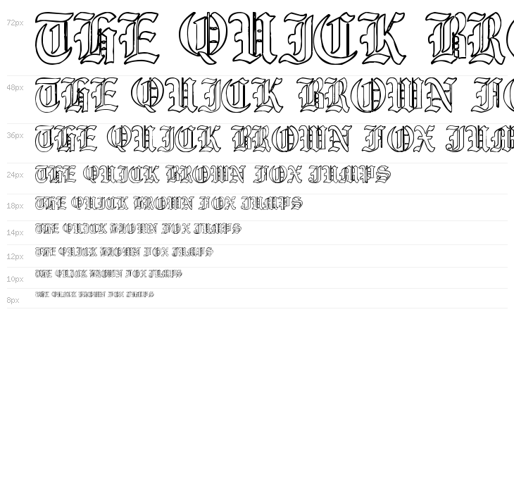 Ye Old Shire Outline Waterfall