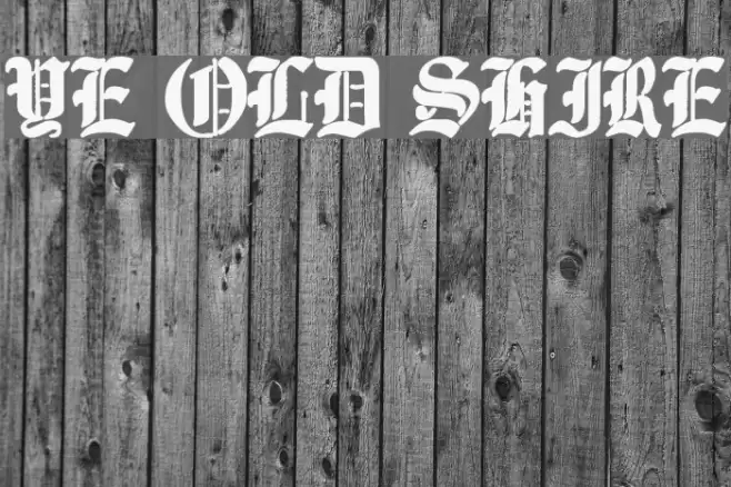 Ye Old Shire Font examples