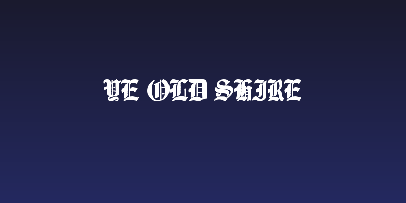 Ye Old Shire Social Header
