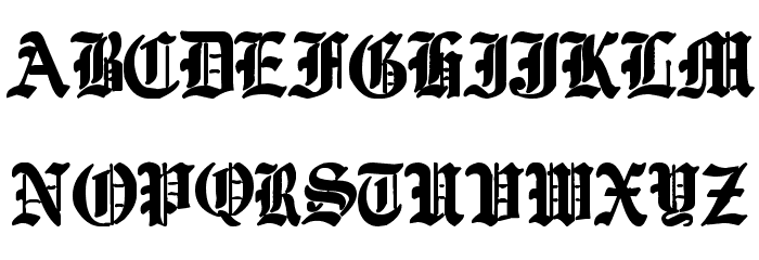 Ye Old Shire Font LOWERCASE