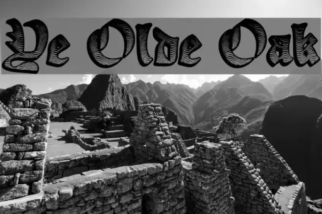 Ye Olde Oak Font examples