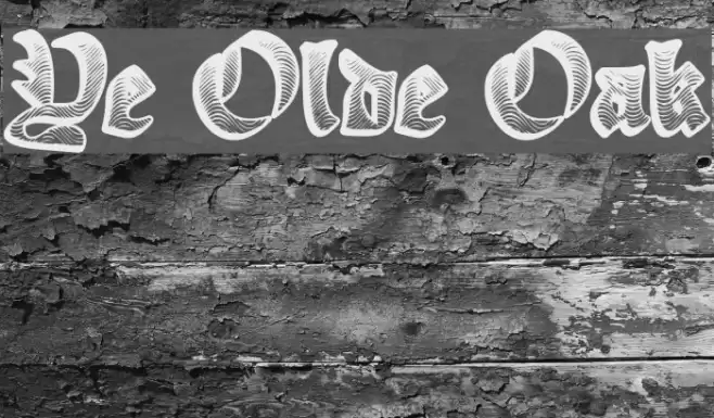 Ye Olde Oak Font examples