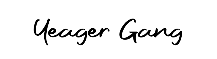 Yeager Gang  Fuentes Gratis Descargar