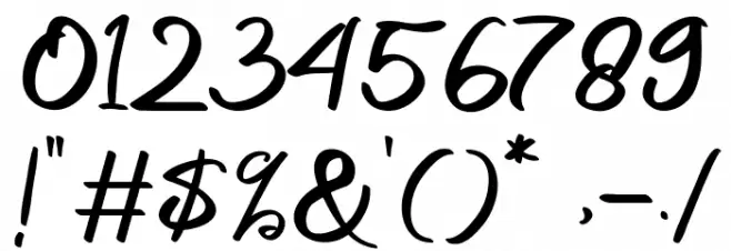 Yeager Gang Font OTHER CHARS