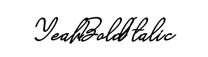 Yeah Bold Italic  免费字体下载