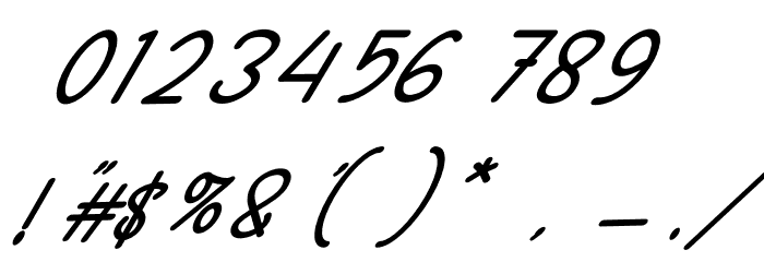 Yeah Bold Italic Font OTHER CHARS
