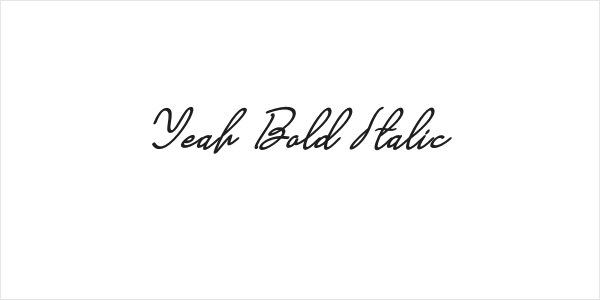 Yeah Bold Italic Logo