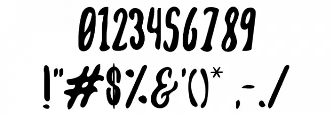 Yeah Papa Font OTHER CHARS