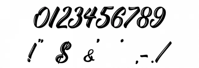 Yeah Violette - Personal Use Font OTHER CHARS