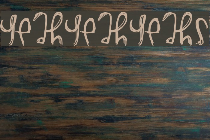 YeahYeahYeahs Font examples