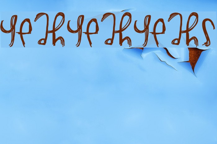 YeahYeahYeahs Font examples
