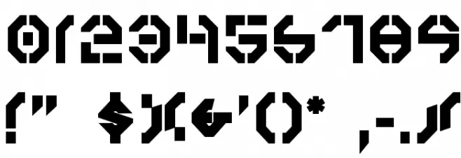 Year 3000 Bold Font OTHER CHARS