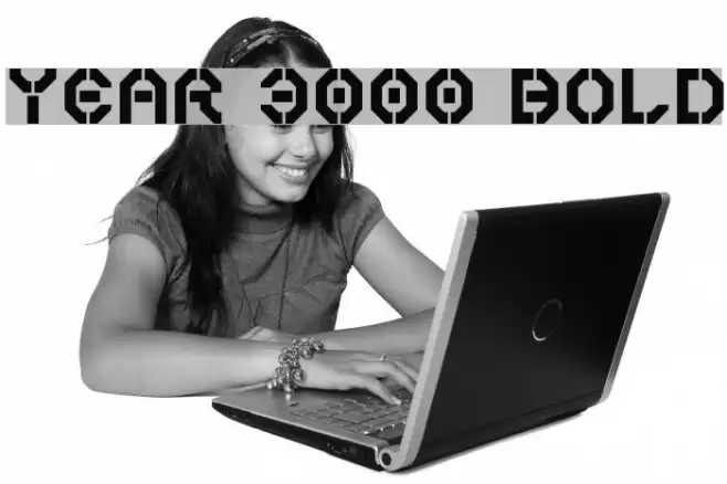 Year 3000 Bold Font examples