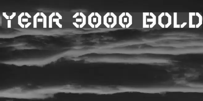 Year 3000 Bold Font examples