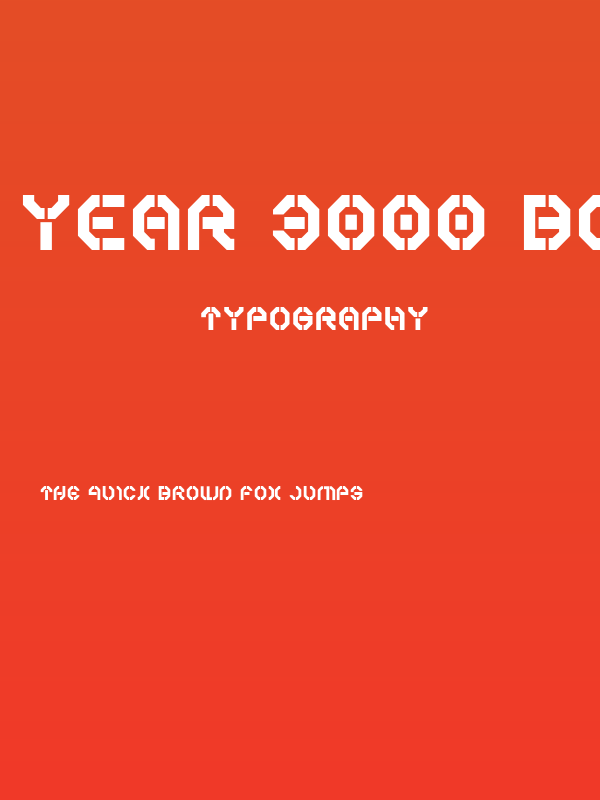 Year 3000 Bold Poster
