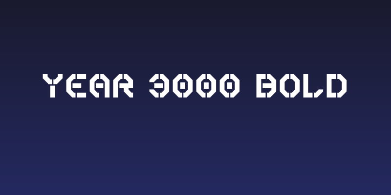 Year 3000 Bold Social Header