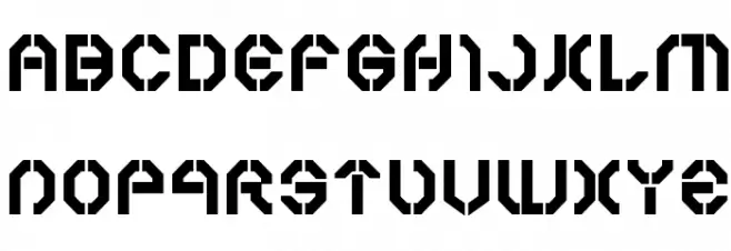 Year 3000 Bold Schriftart Kleinbuchstaben