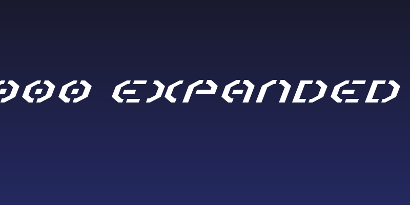 Year 3000 Expanded Italic Social Header