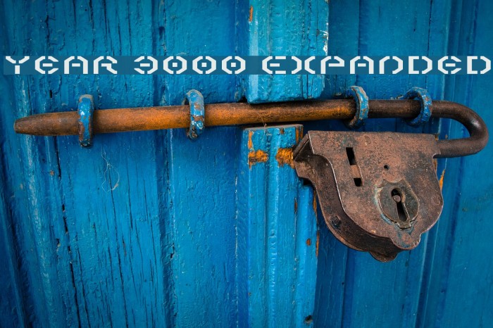 Year 3000 Expanded Font examples