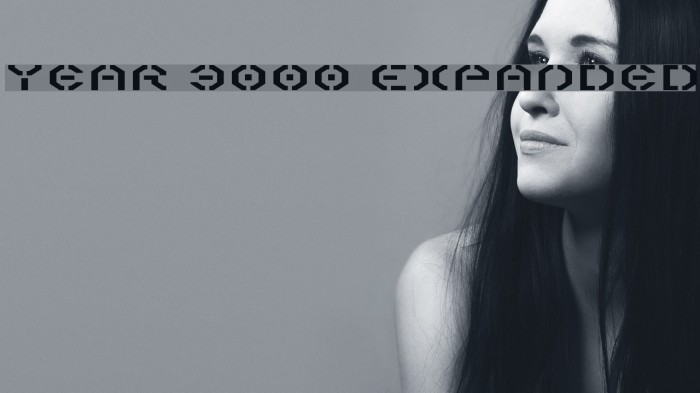 Year 3000 Expanded Font examples