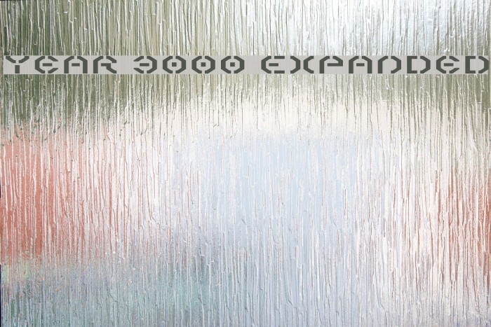 Year 3000 Expanded Font examples