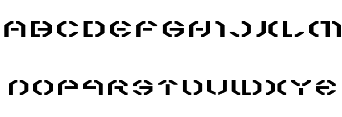 Year 3000 Expanded Font LOWERCASE