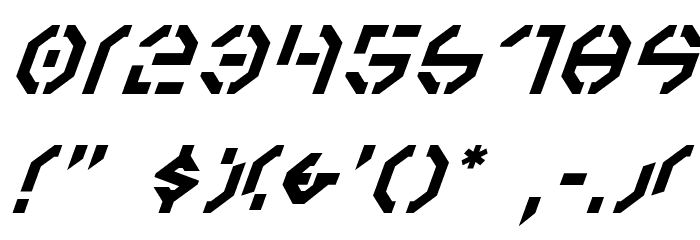 Year 3000 Italic Schriftart Anderer Schreiben