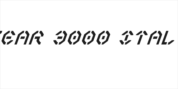 Year 3000 Italic Logo
