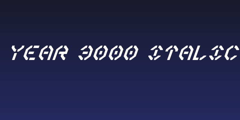Year 3000 Italic Social Header