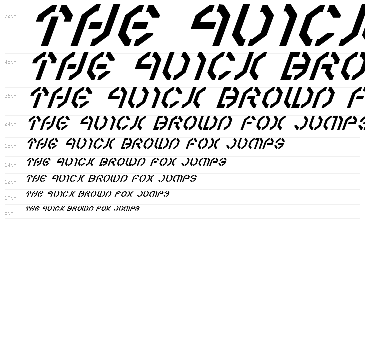 Year 3000 Italic Waterfall
