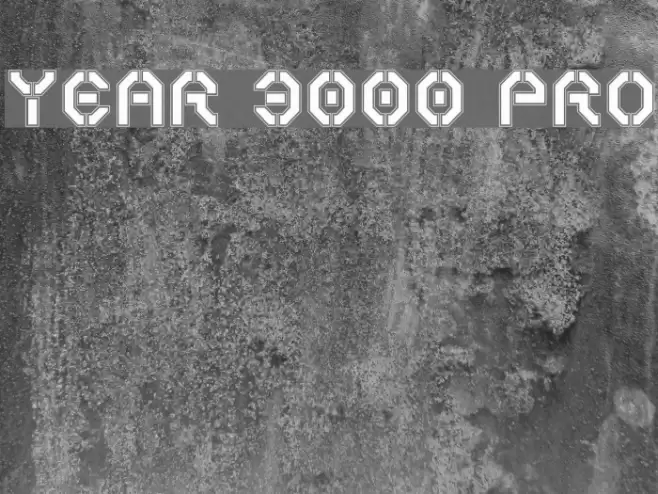 Year 3000 Pro Font examples