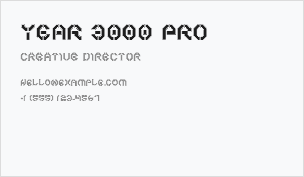 Year 3000 Pro Business Card