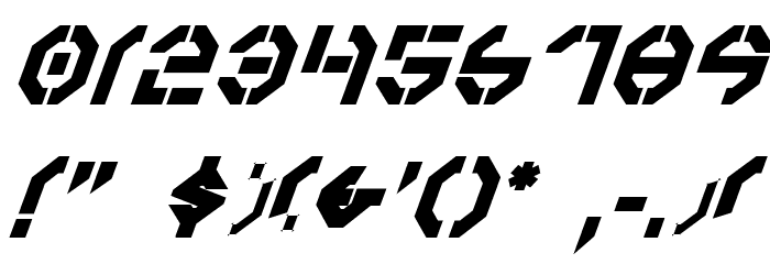 Year 3000Bold Italic Font OTHER CHARS