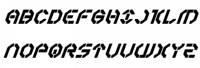 Year 3000Bold Italic Font Litere mari