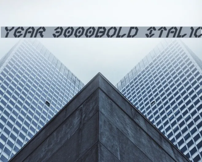 Year 3000Bold Italic Example 3