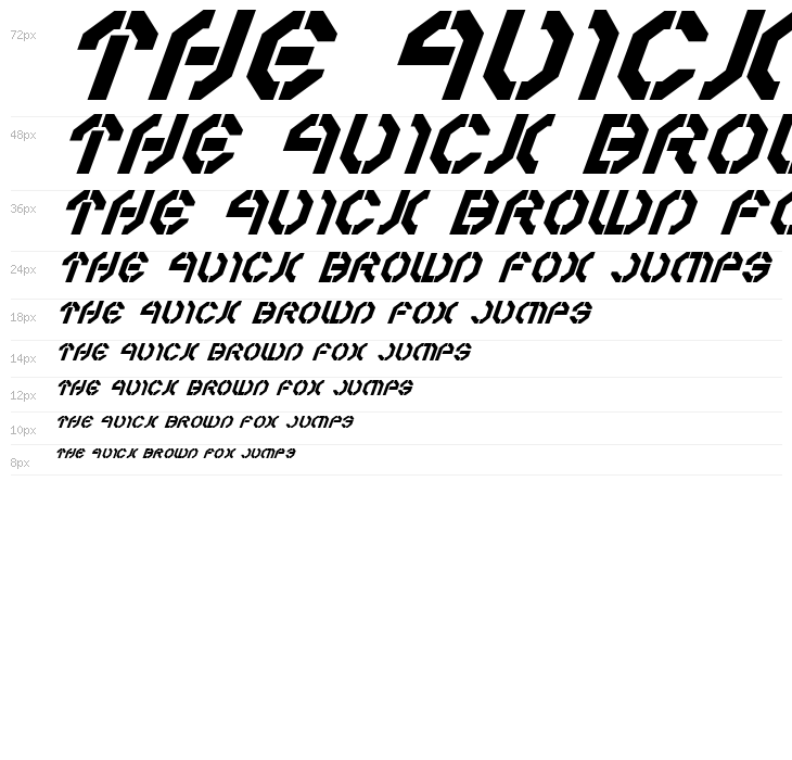 Year 3000Bold Italic Waterfall