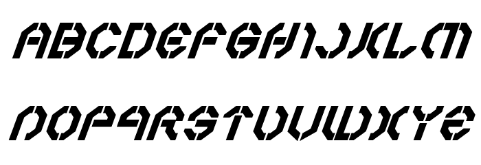 Year 3000Bold Italic Font LOWERCASE
