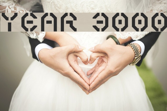 Year 3000 Font examples