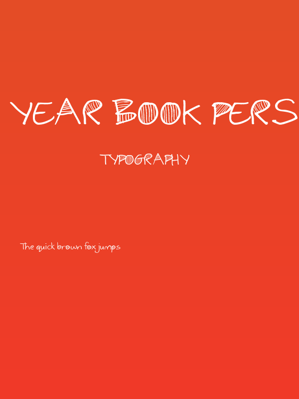 Year Book Personal Use Poster
