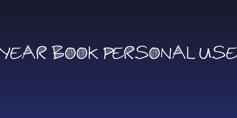 Year Book Personal Use Social Header