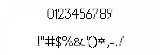 Year Is 199X Regular Font OTHER CHARS