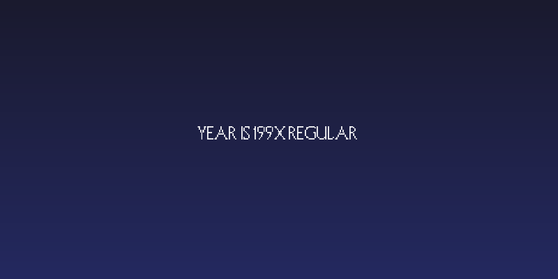 Year Is 199X Regular Social Header