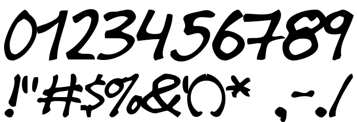 Year supply of fairy cakes Font Alte caractere
