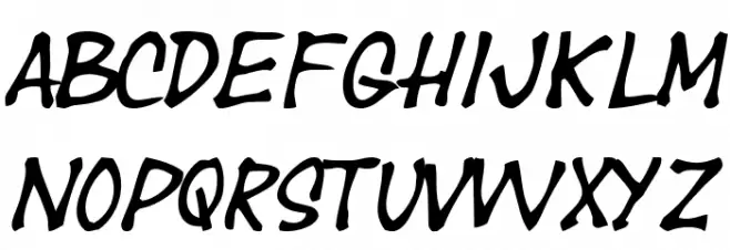 Year supply of fairy cakes フォント 小文字