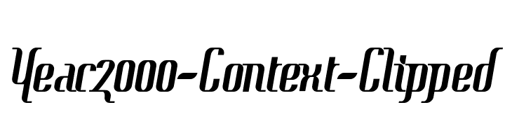 Year2000-Context-Clipped  नि: शुल्क फ़ॉन्ट्स डाउनलोड
