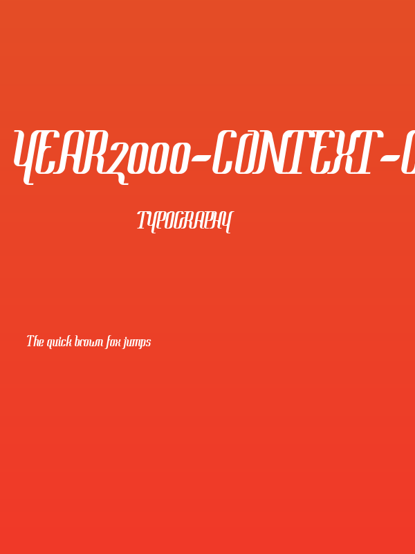 Year2000-Context-Clipped Poster