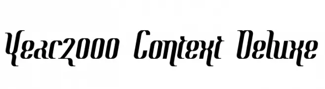 Year2000 Context Deluxe  Frei Schriftart Herunterladen