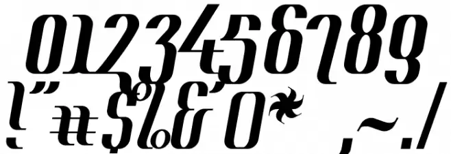 Year2000 Context Deluxe フォント その他の文字