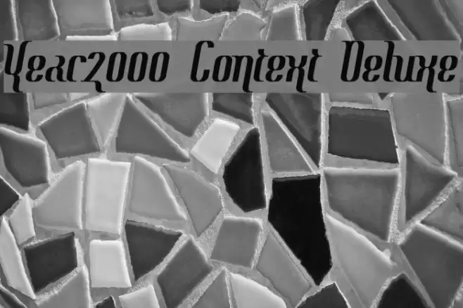 Year2000 Context Deluxe フォント examples